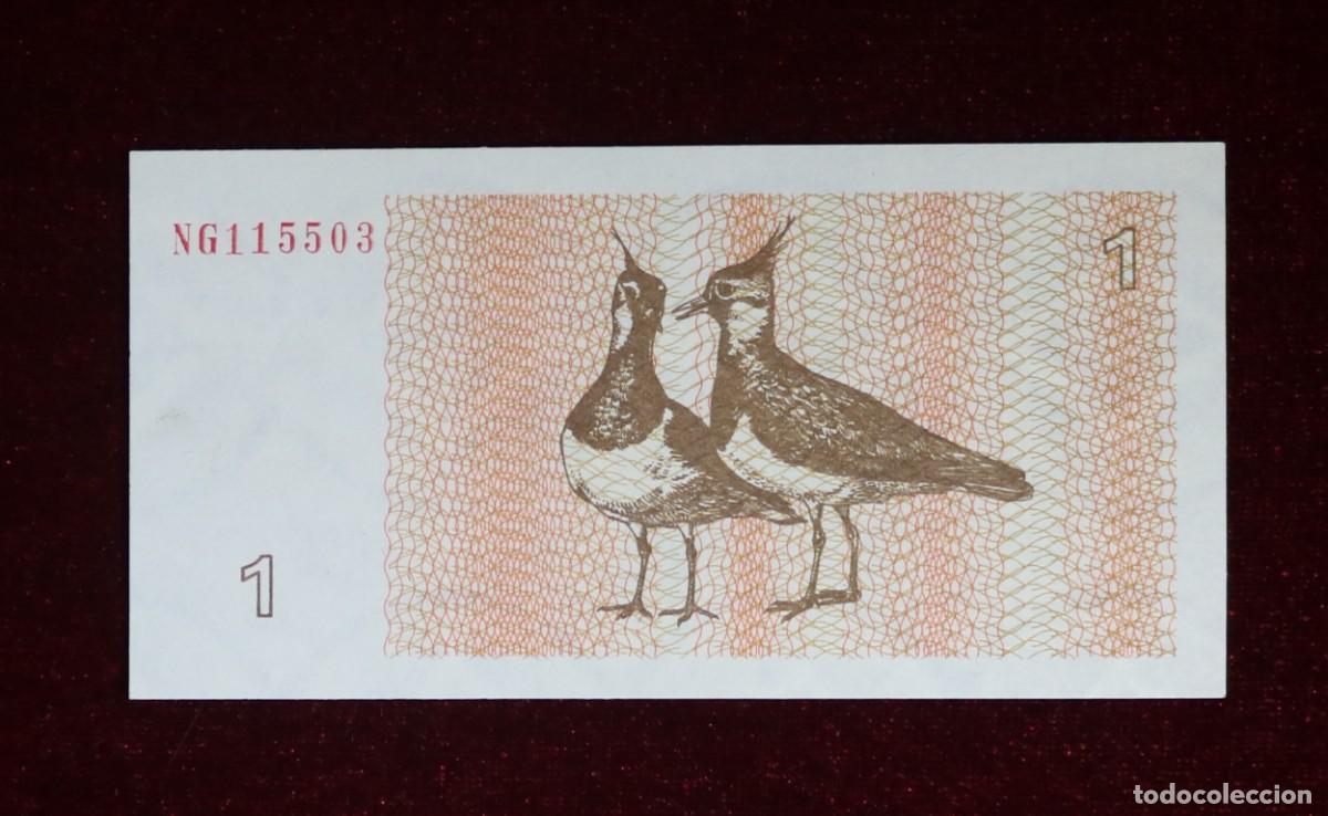 Billetes extranjeros: 1 TALONAS 1992 LITUANIA. P#39. SC / UNC - Foto 2