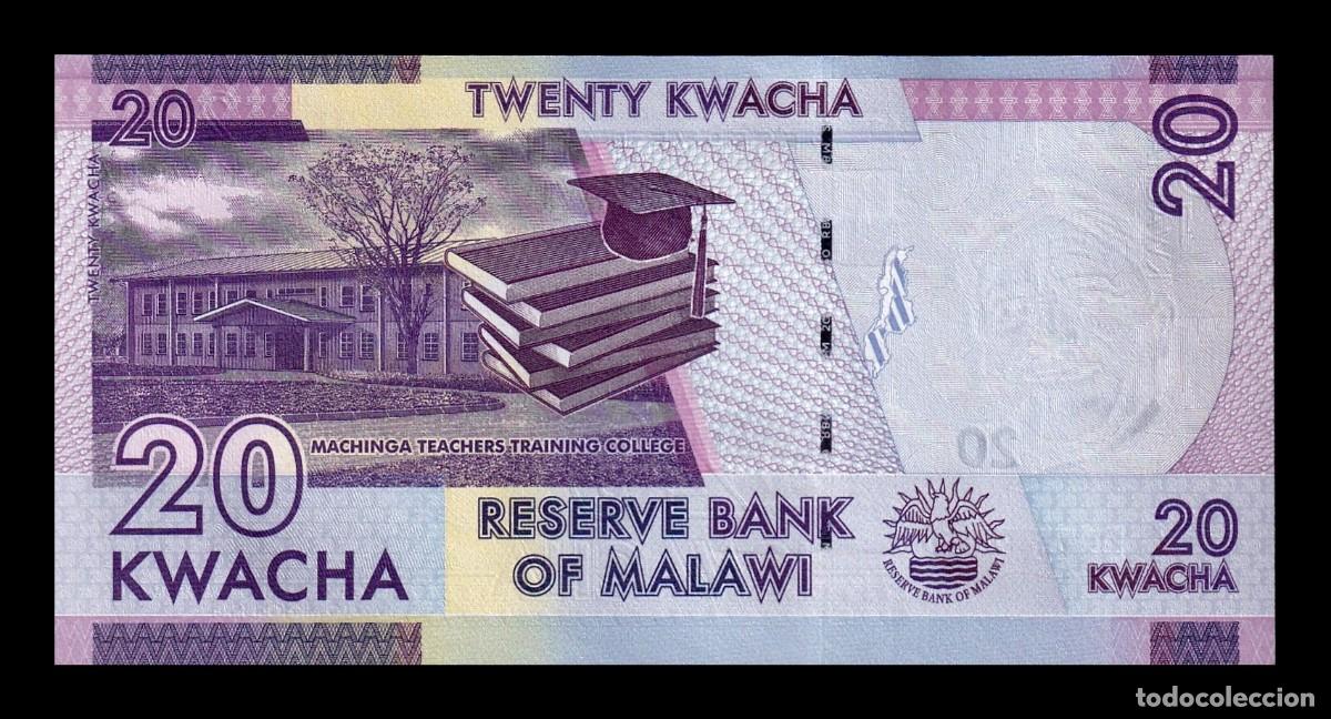 Billetes extranjeros: Malawi 20 Kwacha 2020 Pick 63f Sc Unc - Foto 2