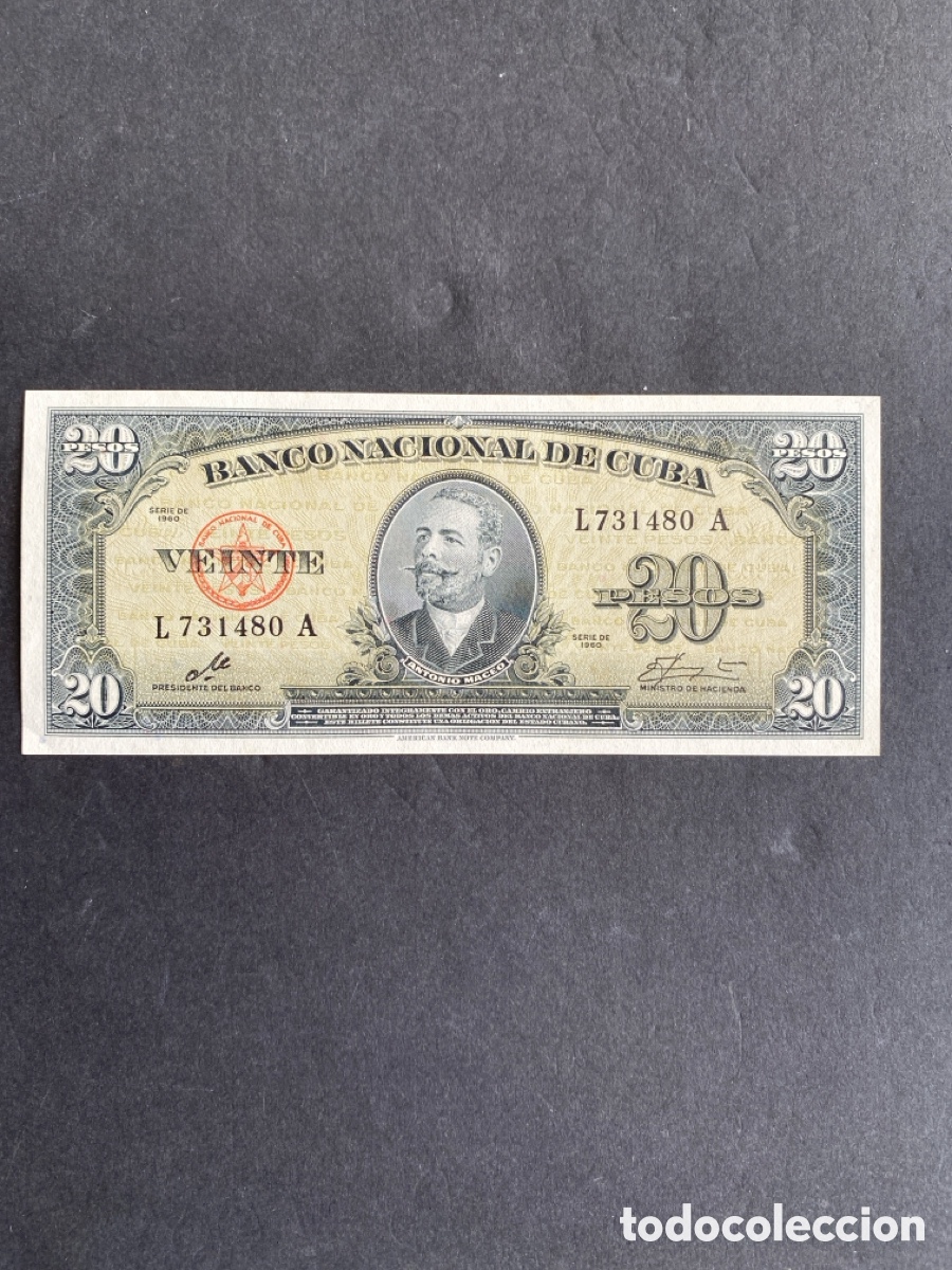 Billetes extranjeros: Billete de Cuba 20 pesos - Foto 1