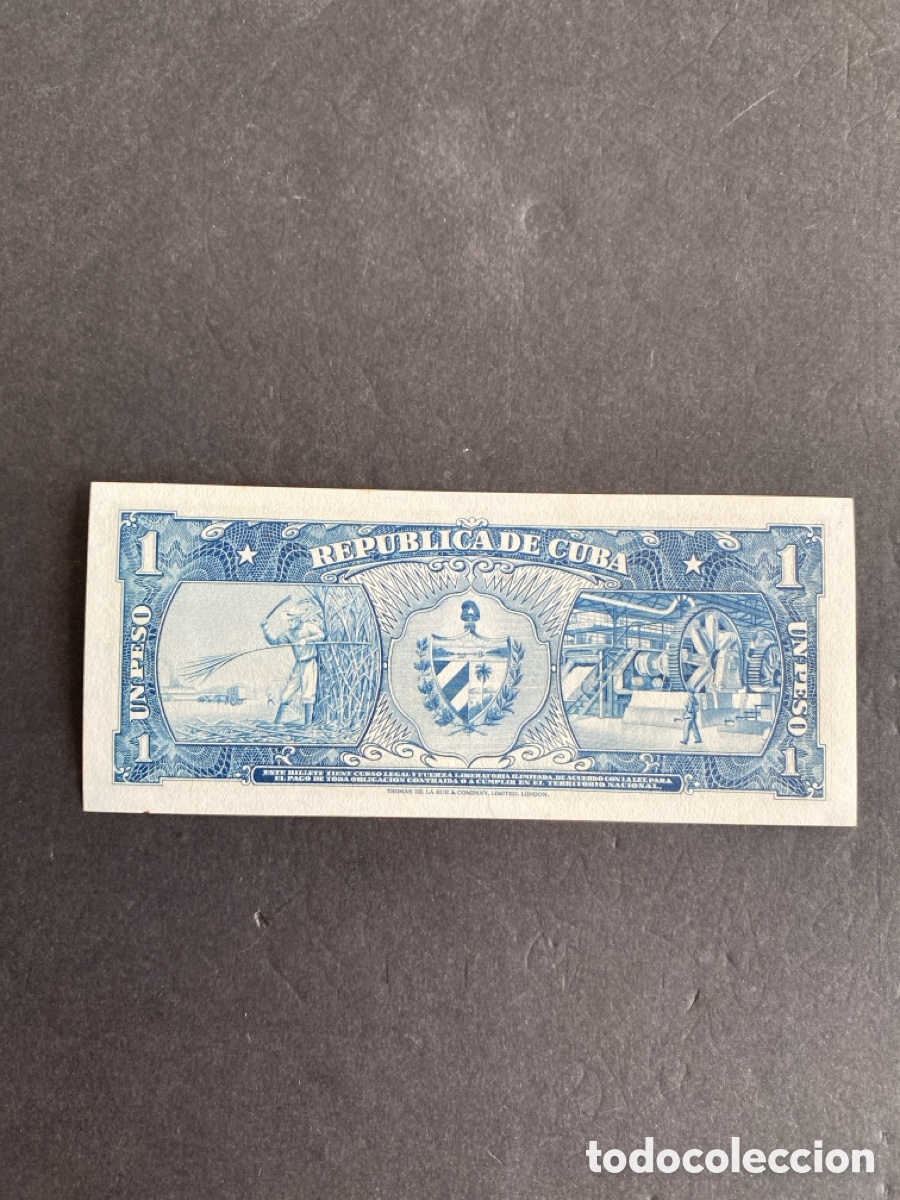 Billetes extranjeros: Billete de Cuba 1 peso - Foto 2