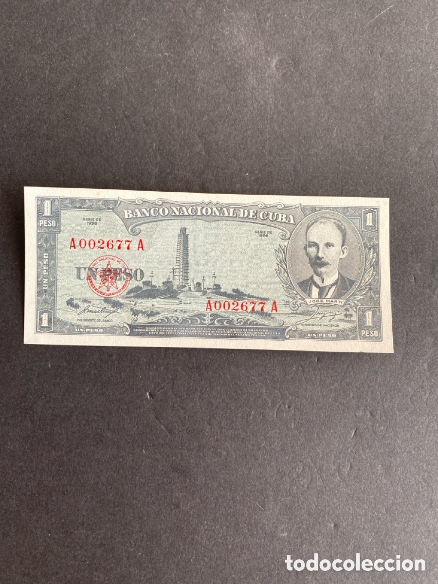 Billetes extranjeros: Billete de Cuba 1 peso - Foto 1
