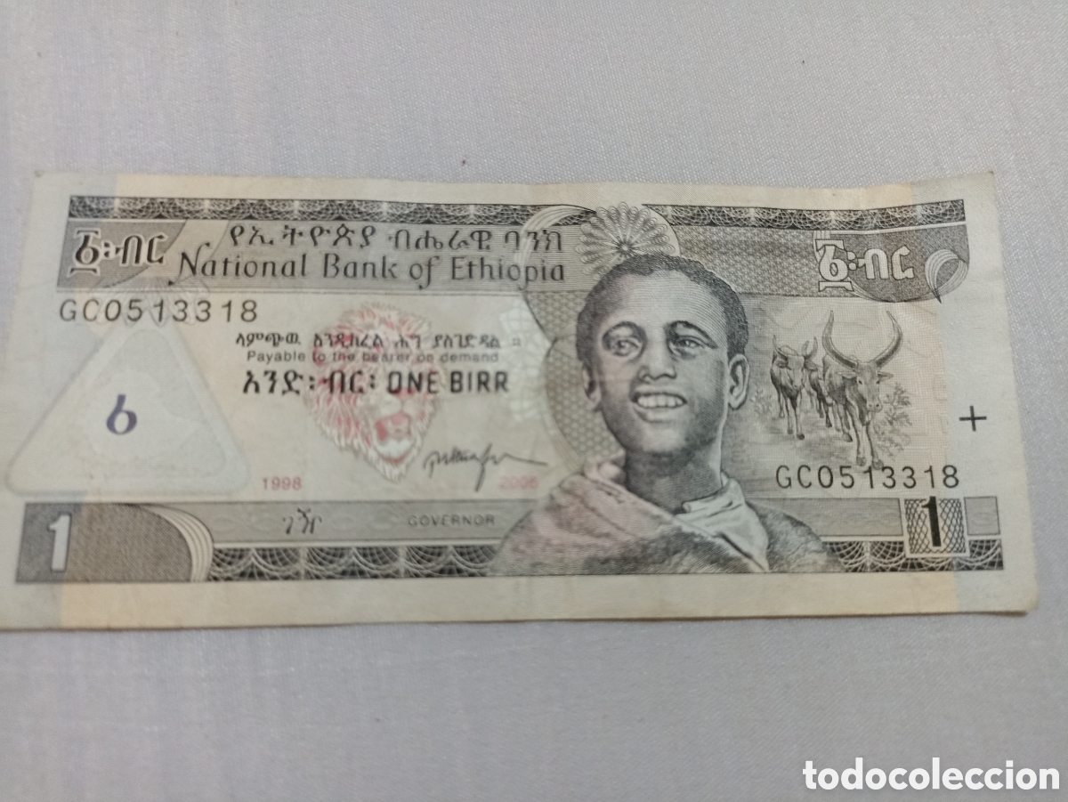 Billetes extranjeros: Billete de otiopia ,buen estado - Foto 1