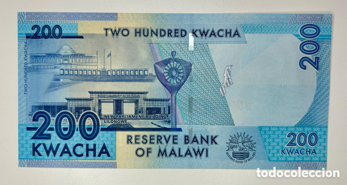 Billetes extranjeros: Billete MALAWI 200 Kwacha 2020 SC - Foto 2