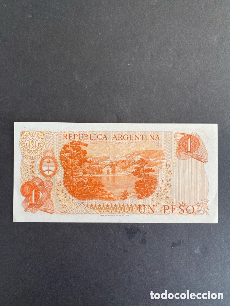 Billetes extranjeros: Billete de Argentina 1 peso - Foto 2