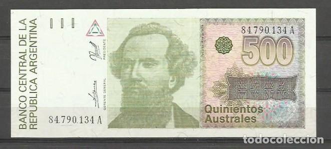Billetes extranjeros: BILLETE DE ARGENTINA DE 500 AUSTRALES SIN CIRCULAR - Foto 1