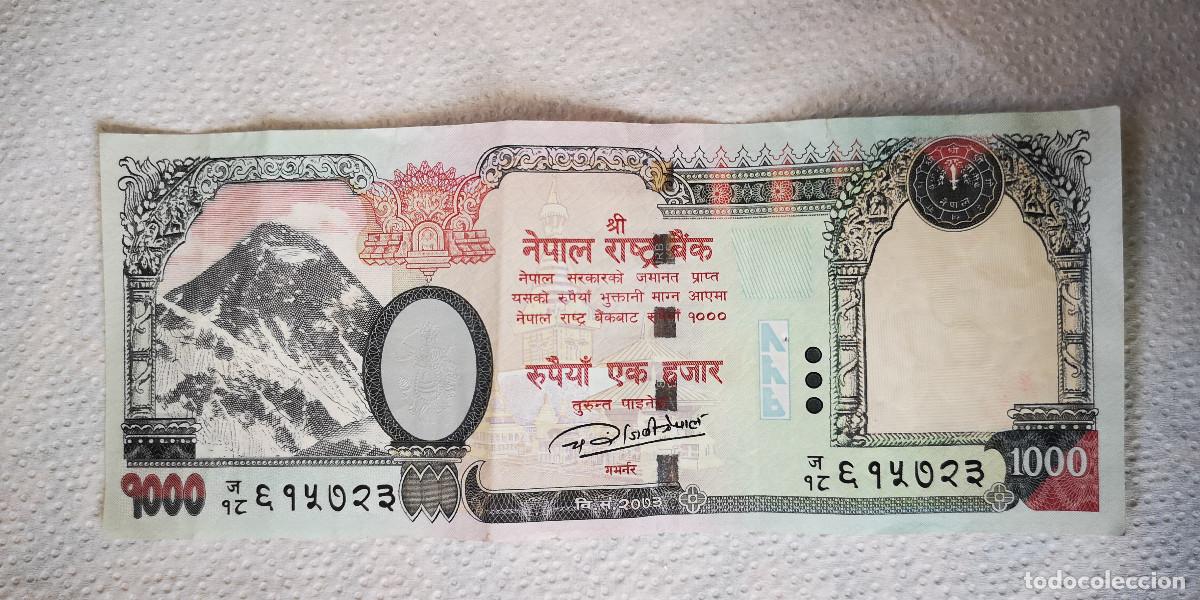 Billetes extranjeros: BILLETE NEPAL - 1000 RUPIAS RUPEES - 2003 - Foto 2