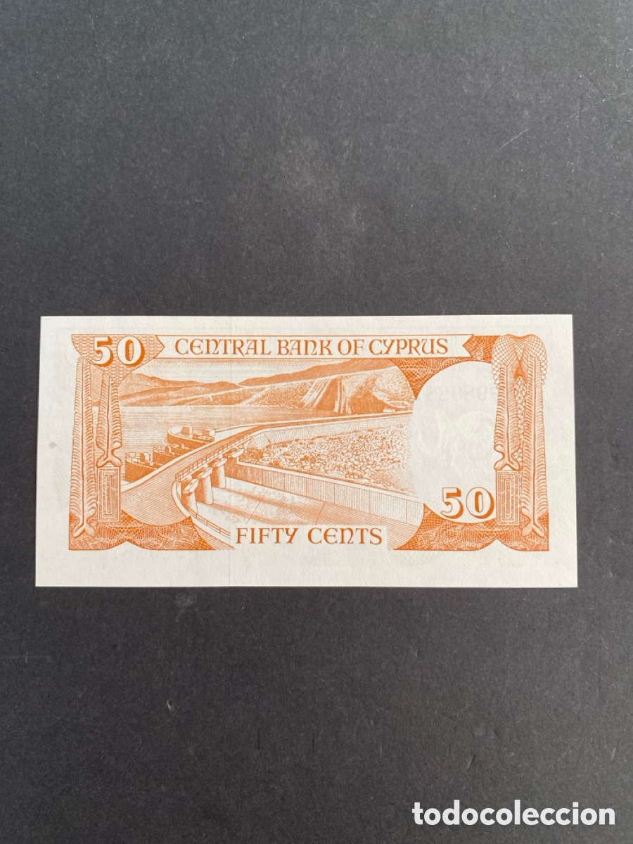 Billetes extranjeros: Billete de Chipre 50 sent - Foto 2