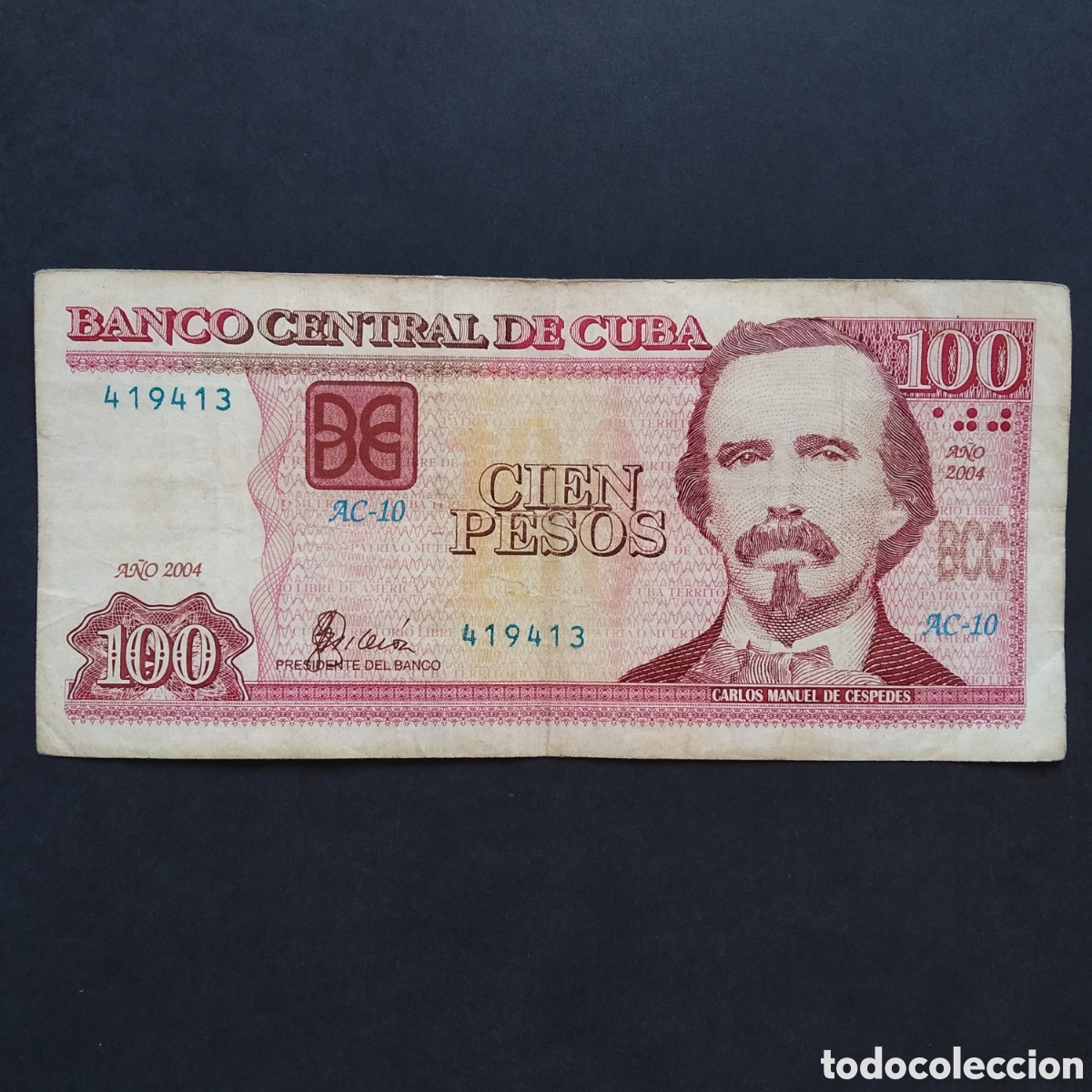 Billetes extranjeros: BILLETE - CUBA 100 PESOS 2004 - Foto 1