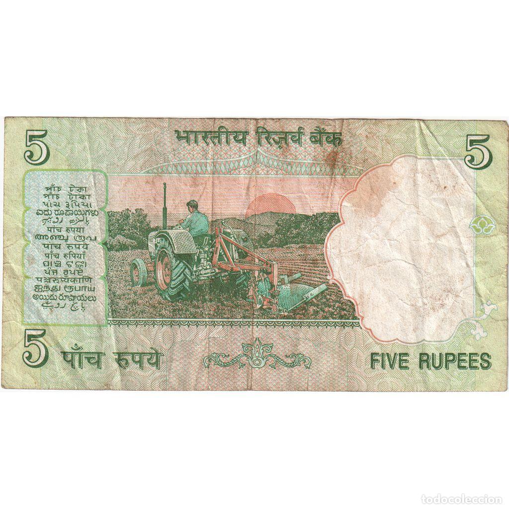 Billetes extranjeros: [#249001] India, 5 Rupees, BC+ - Foto 2