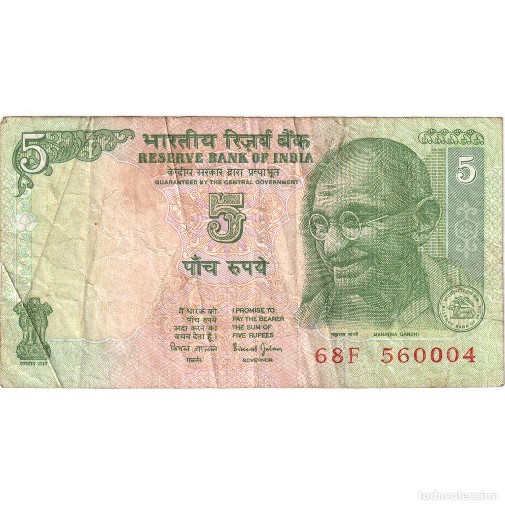 Billetes extranjeros: [#249001] India, 5 Rupees, BC+ - Foto 1