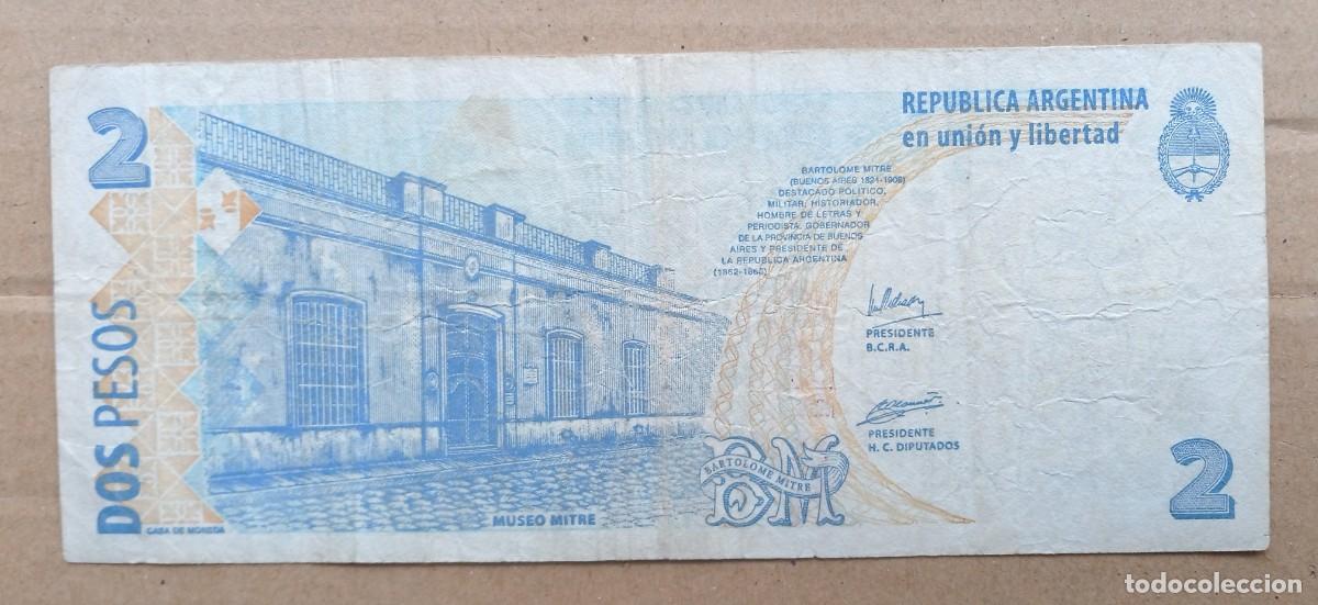 Billetes extranjeros: ARGENTINA - 2 PESOS ( 2005-06 ) 56223073E BC - Foto 2