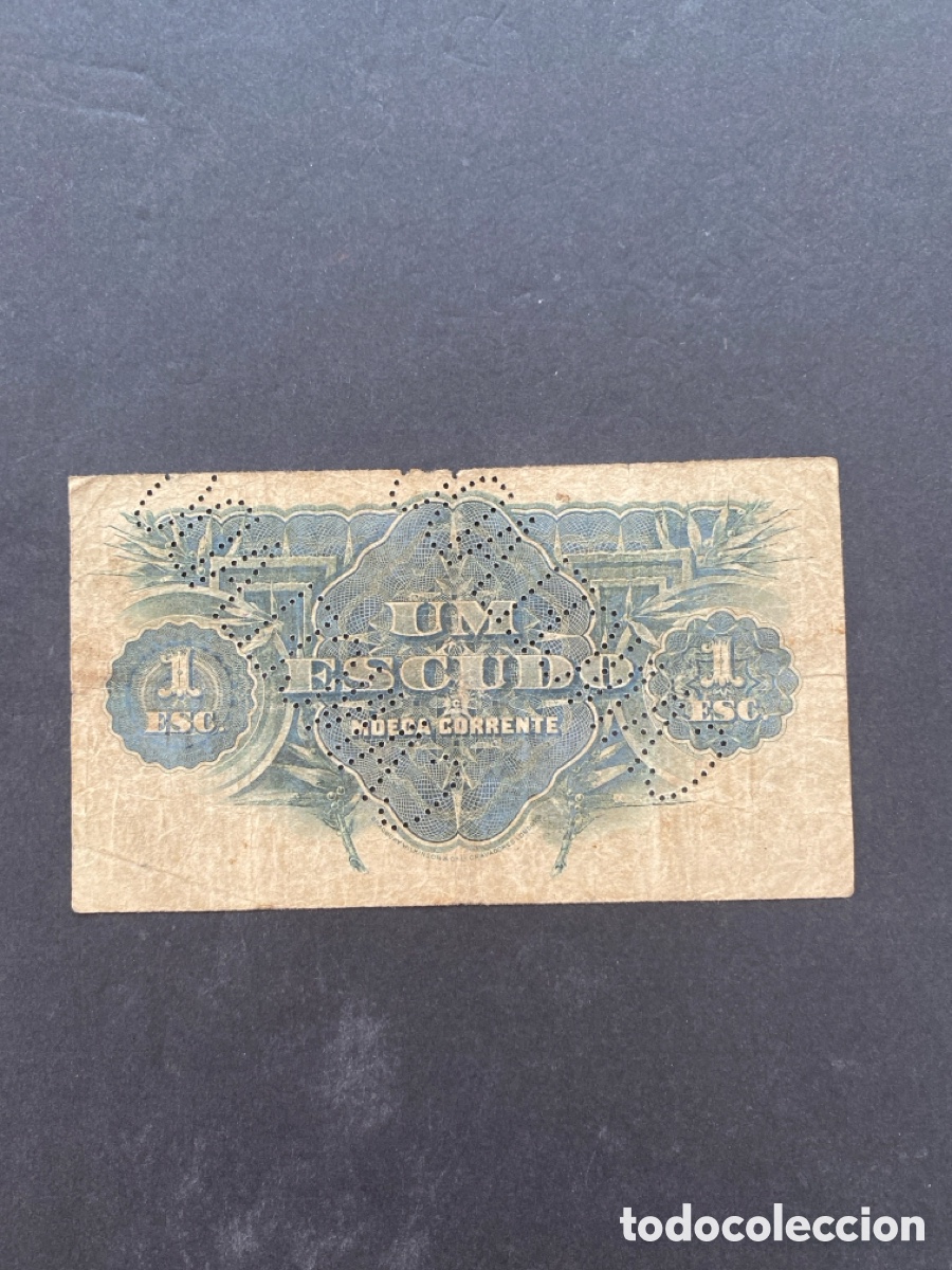 Billetes extranjeros: Billete de Mozambique 1 escudo - Foto 2