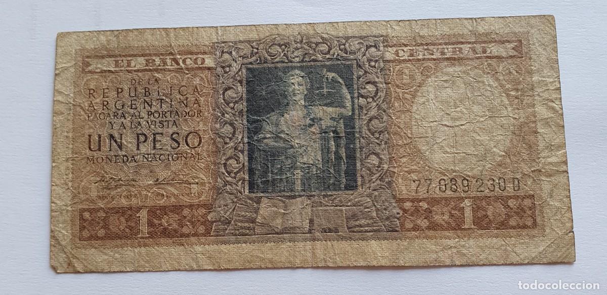 Billetes extranjeros: 1 peso republica argentina sin a&ntilde;o - Foto 1
