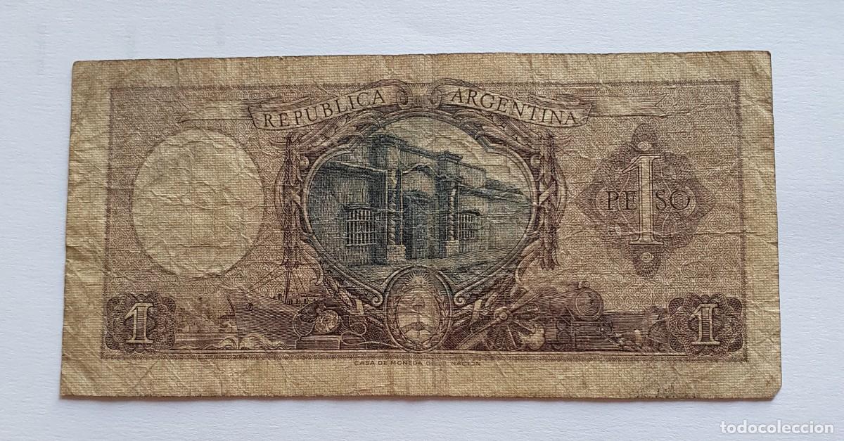 Billetes extranjeros: 1 peso republica argentina sin a&ntilde;o - Foto 2