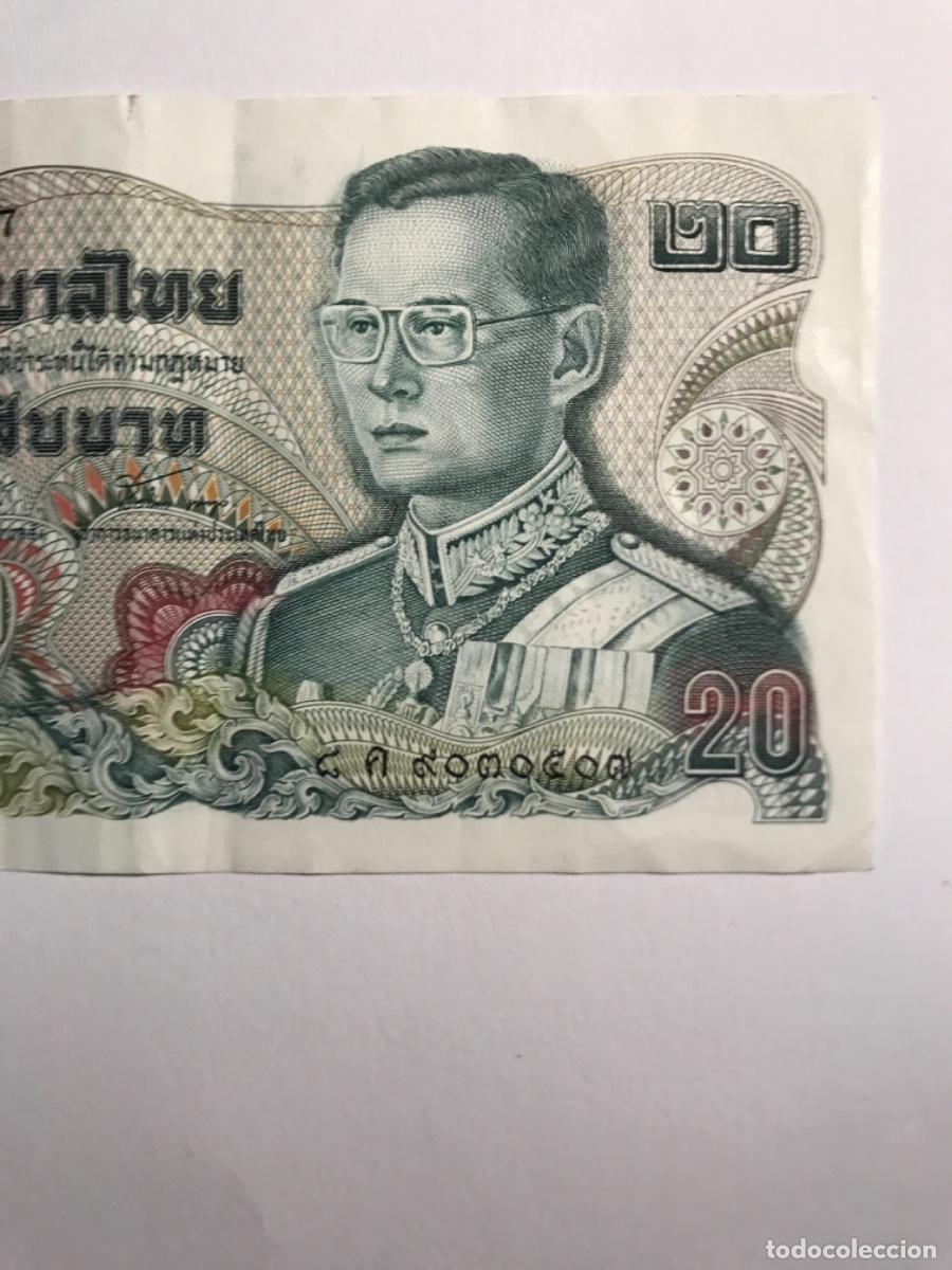 Billetes extranjeros: Billete. Tailandia. 20 bath. Serie 8A. BC - Foto 4