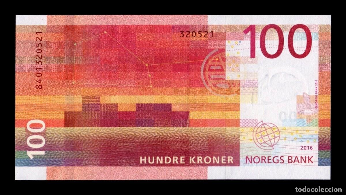 Billetes extranjeros: Noruega 100 Coronas 2016 Pick 54 Sc Unc - Foto 2