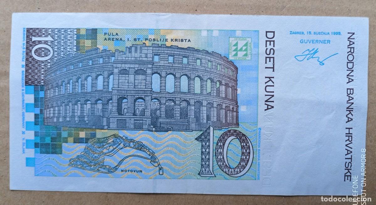Billetes extranjeros: CROACIA - 10 KUNA 1995 A4574403A - MBC+ - Foto 2
