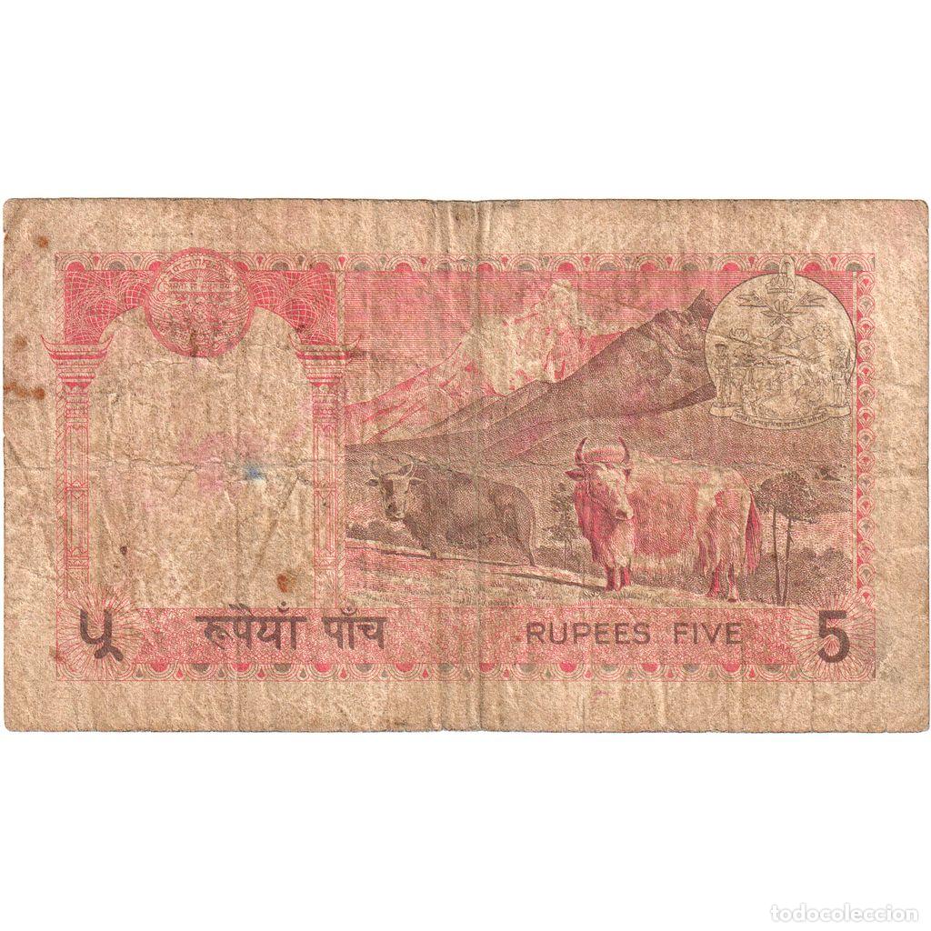 Billetes extranjeros: [#393798] Nepal, 5 Rupees, MC - Foto 2