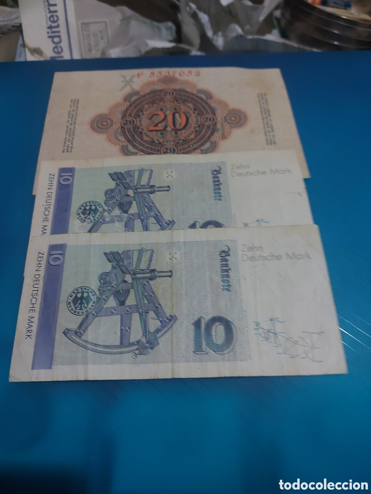 Billetes extranjeros: 3billetes de Alemania1 20 - Foto 2