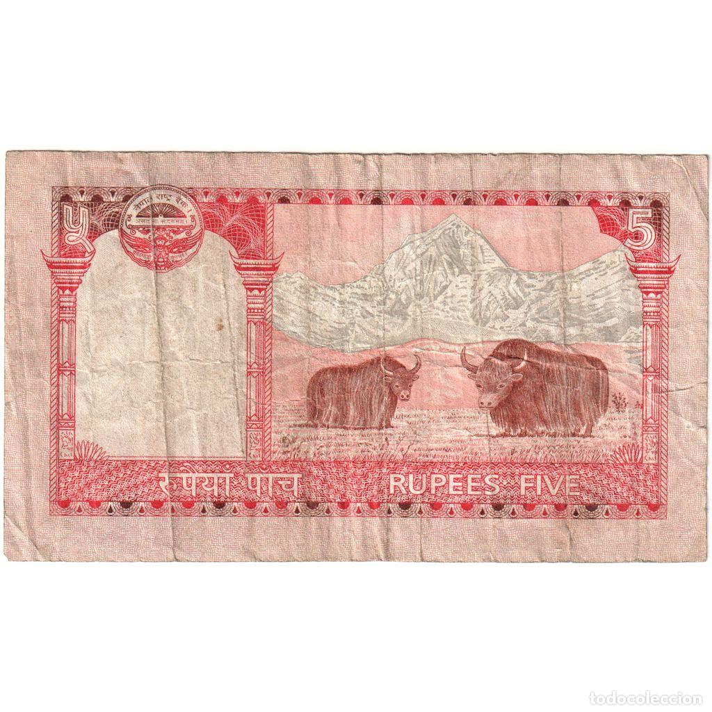 Billetes extranjeros: [#249125] Nepal, 5 Rupees, BC+ - Foto 2