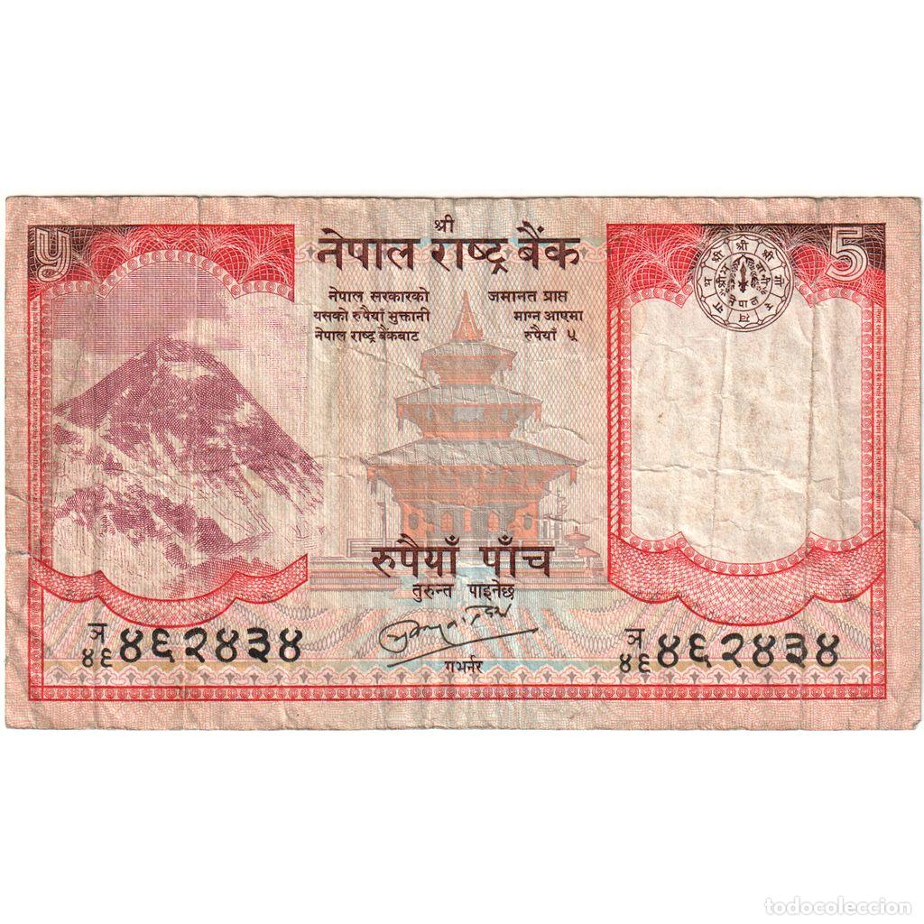Billetes extranjeros: [#249125] Nepal, 5 Rupees, BC+ - Foto 1
