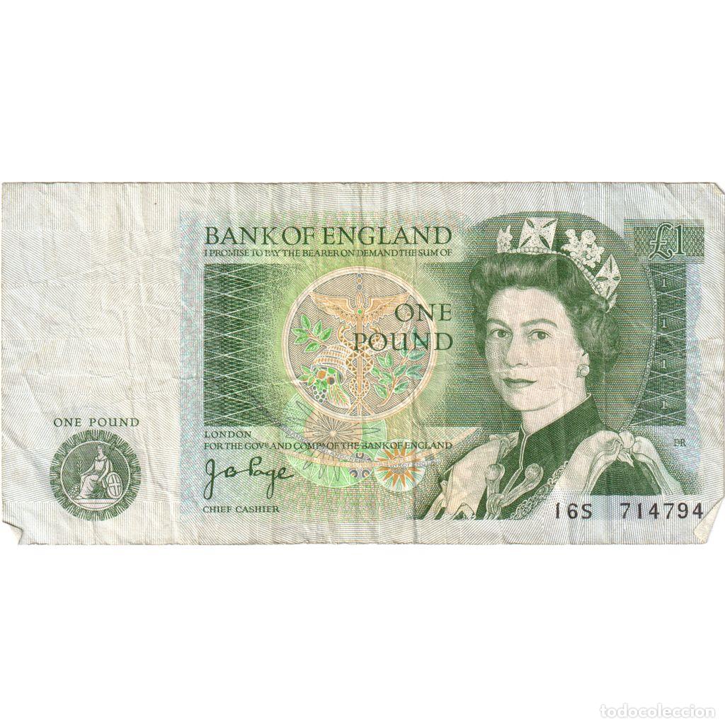 Billetes extranjeros: [#249136] Gran Breta&ntilde;a, 1 Pound, BC+ - Foto 1