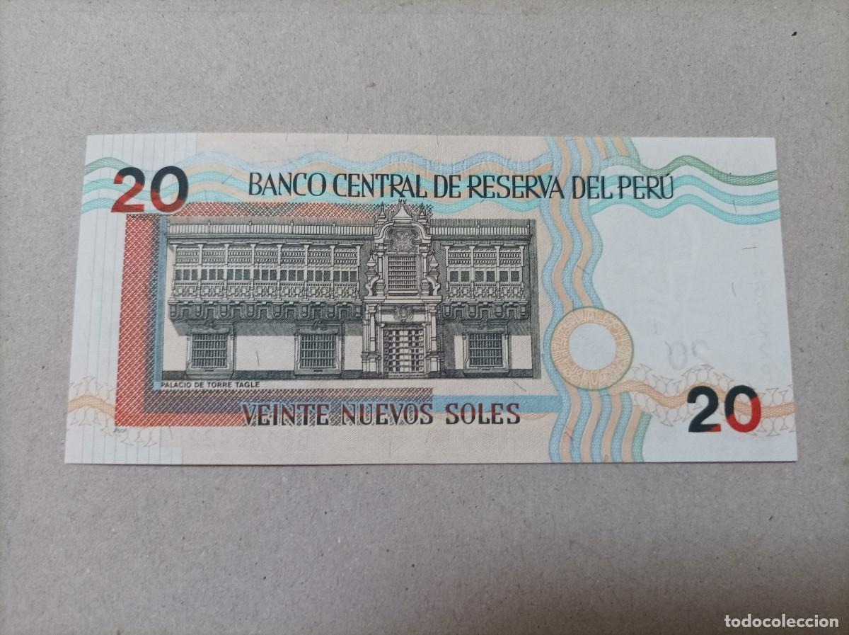 Billetes extranjeros: Billete Per&uacute;, 20 soles, a&ntilde;o 2004, UNC - Foto 2
