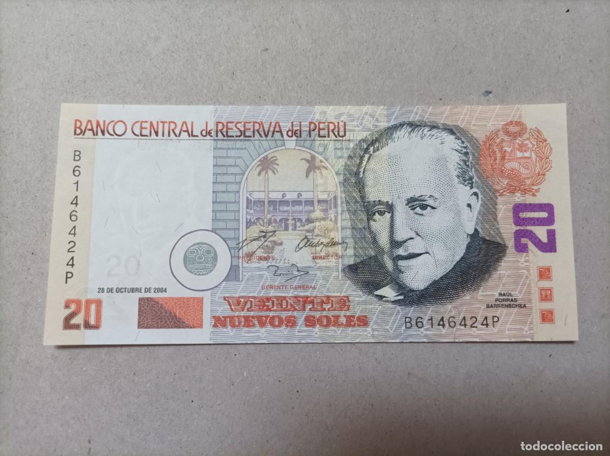 Billetes extranjeros: Billete Per&uacute;, 20 soles, a&ntilde;o 2004, UNC - Foto 2