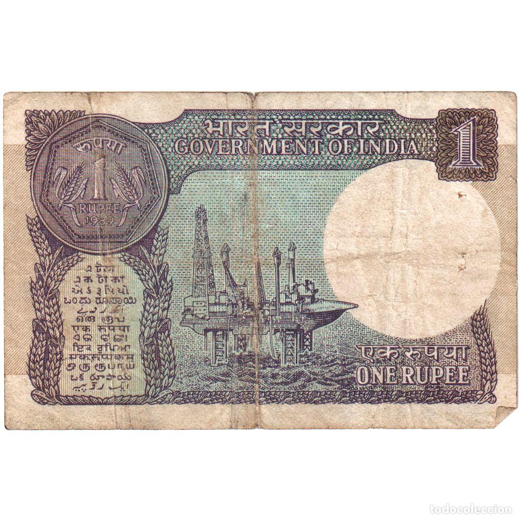 Billetes extranjeros: [#249218] India, 1 Rupee, BC - Foto 2