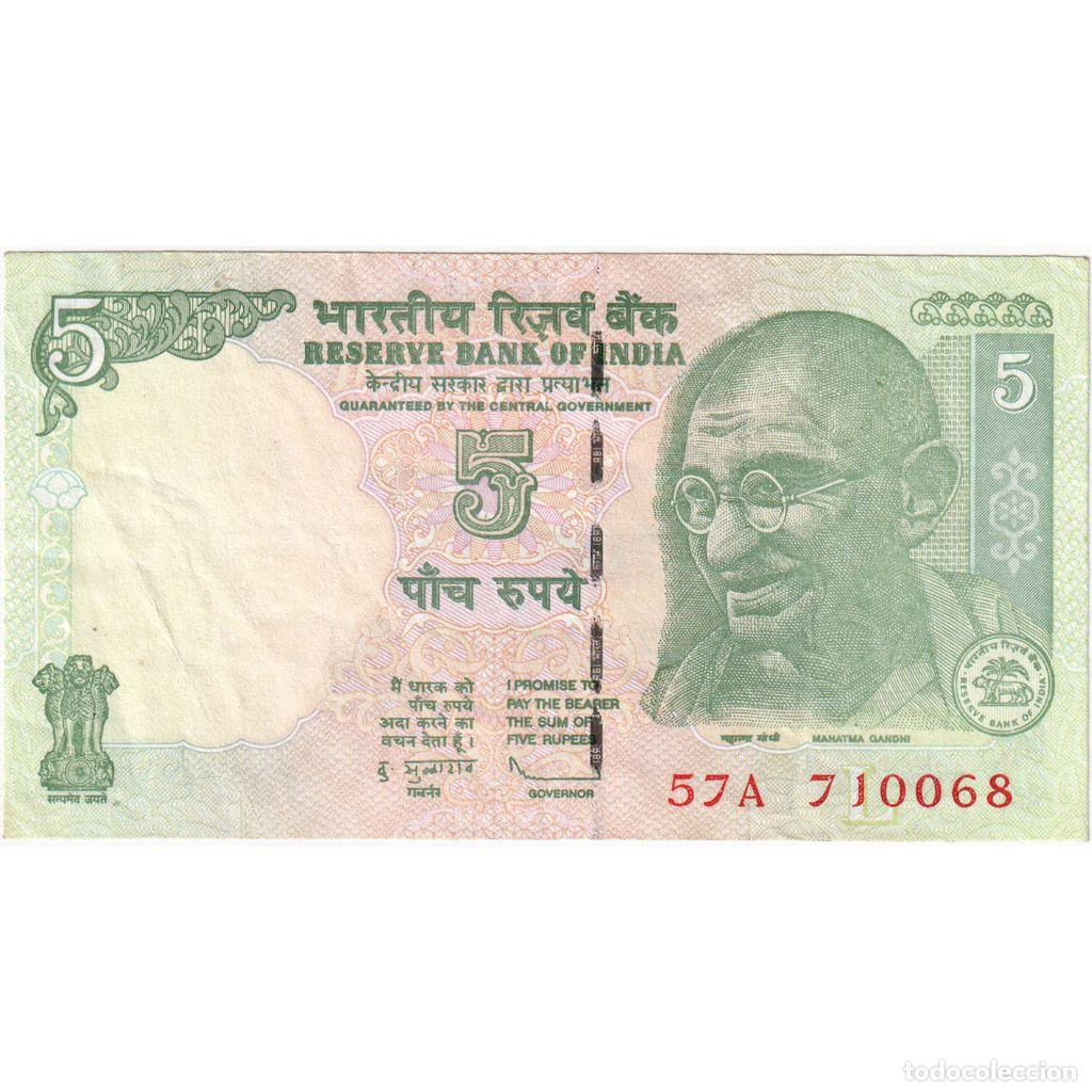 Billetes extranjeros: [#249219] India, 5 Rupees, SC - Foto 1