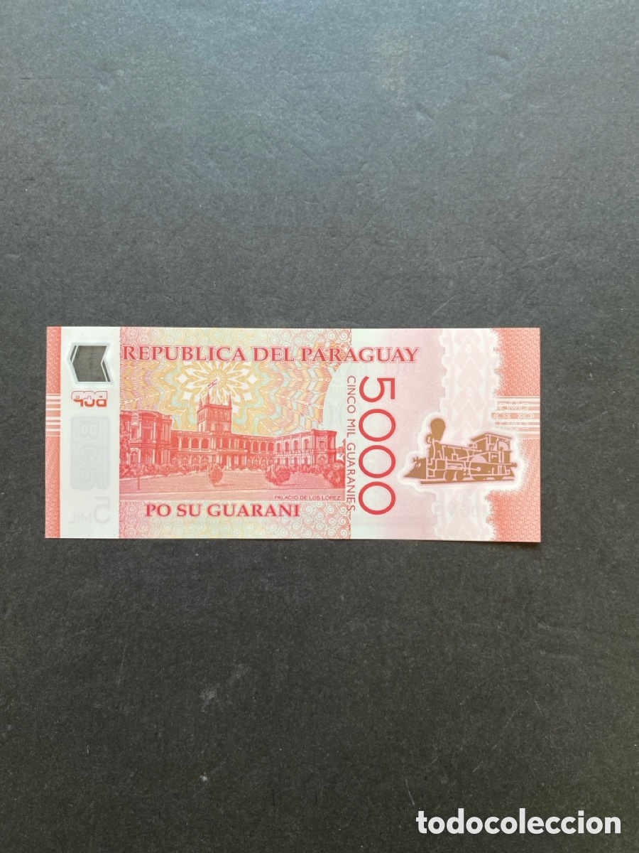 Billetes extranjeros: Billete de Paraguay 5000 guaran&iacute;es - Foto 2