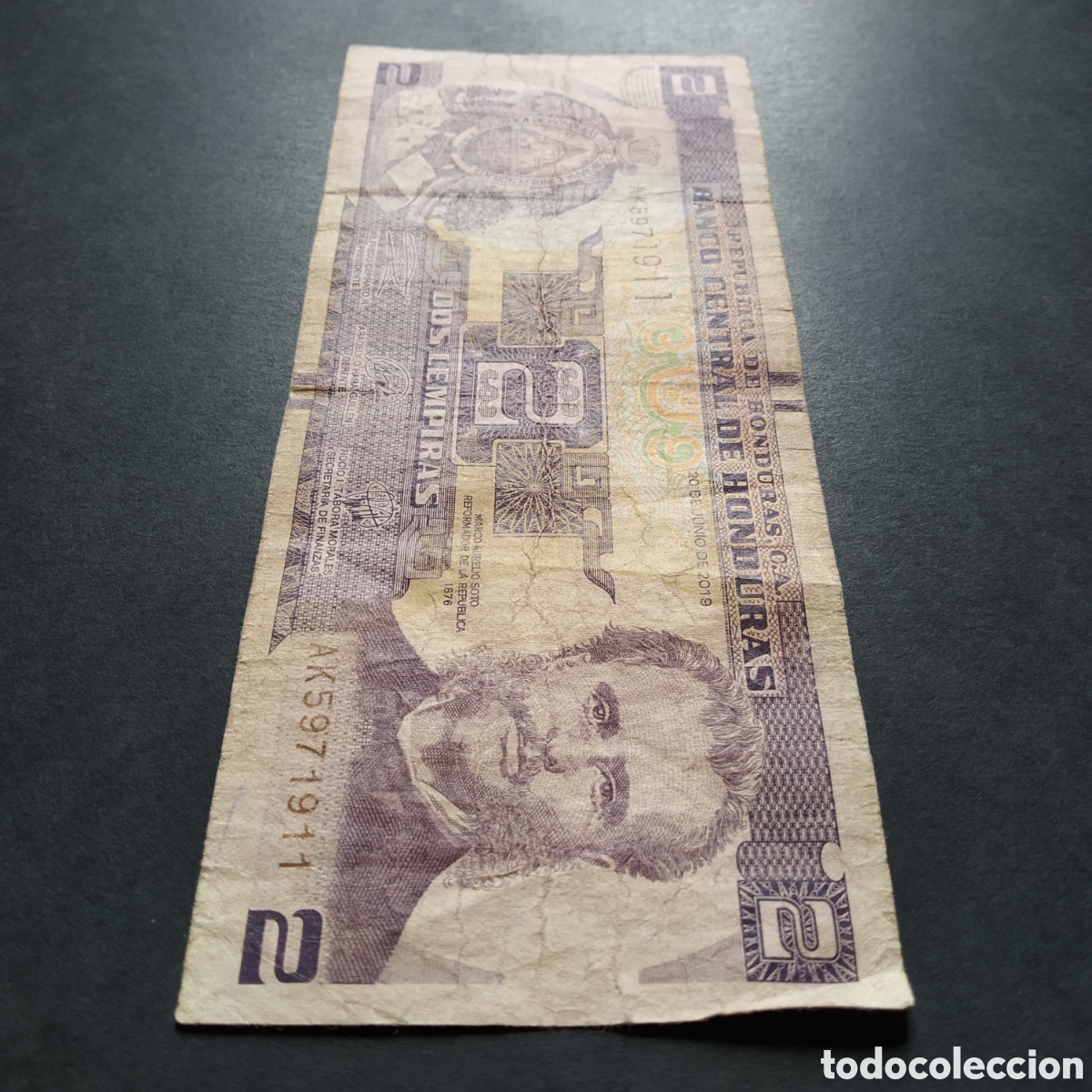 Billetes extranjeros: BILLETE - HONDURAS 2 LEMPIRAS 2019 - Foto 4