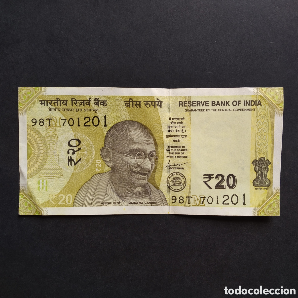 Billetes extranjeros: BILLETE - INDIA 20 RUPIAS 2022 - Foto 1