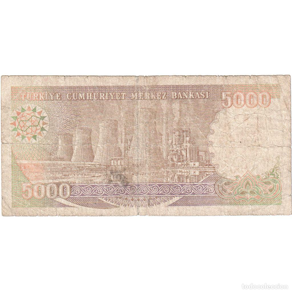 Billetes extranjeros: [#249272] Turqu&iacute;a, 5000 Lira, BC - Foto 2