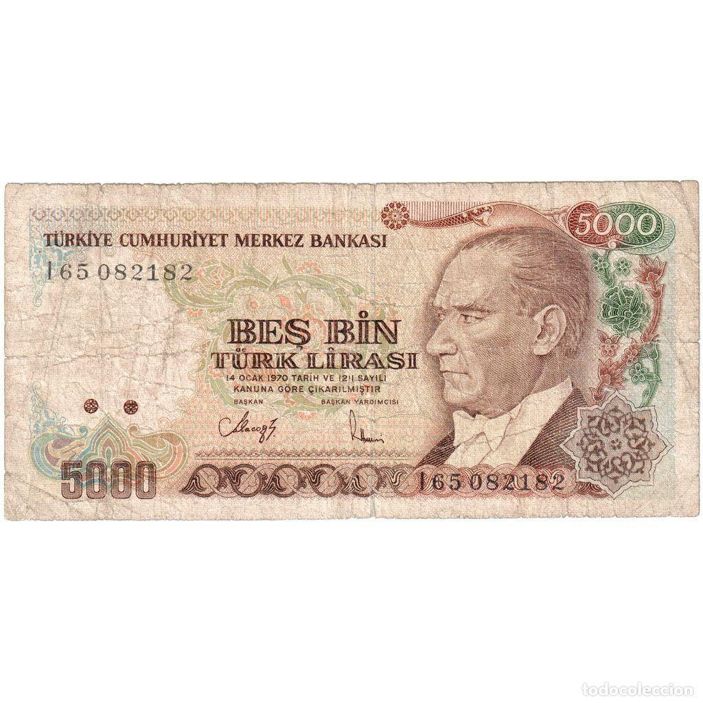 Billetes extranjeros: [#249272] Turqu&iacute;a, 5000 Lira, BC - Foto 1