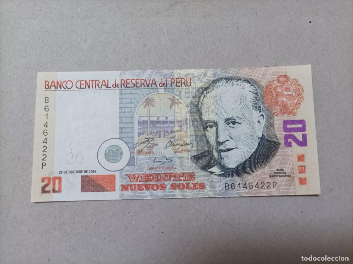 Billetes extranjeros: Billete Per&uacute;, 20 soles, a&ntilde;o 2004, UNC - Foto 2