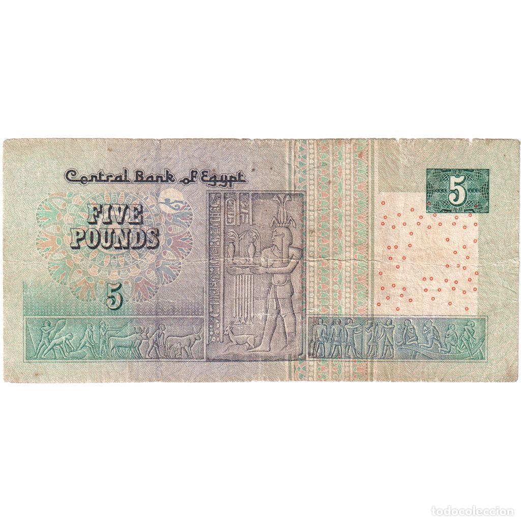 Billetes extranjeros: [#249279] Egipto, 5 Pounds, BC+ - Foto 2