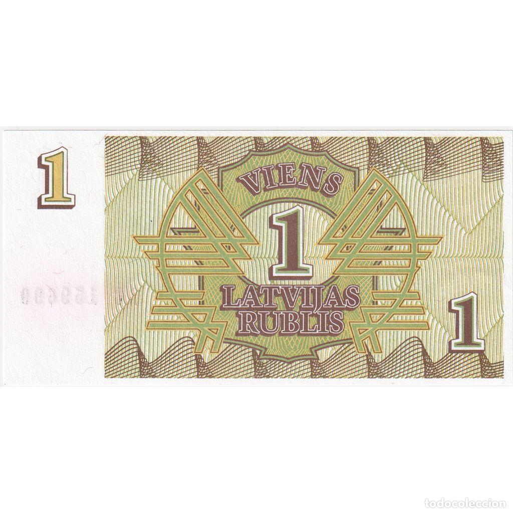 Billetes extranjeros: [#232353] Billete, 1 Rublis, Letonia, KM:35, UNC - Foto 2