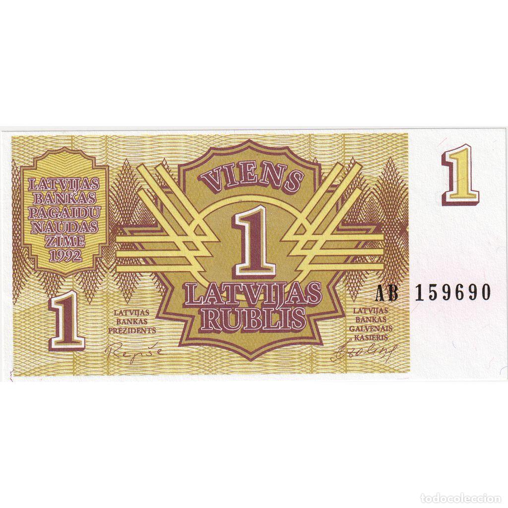 Billetes extranjeros: [#232353] Billete, 1 Rublis, Letonia, KM:35, UNC - Foto 1