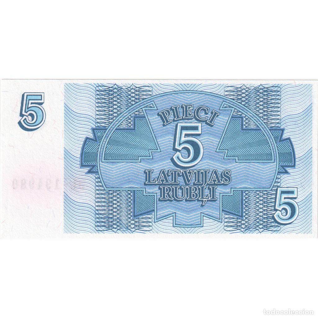 Billetes extranjeros: [#232355] 5 Rubli, 1992, Letonia, KM:37, UNC - Foto 2