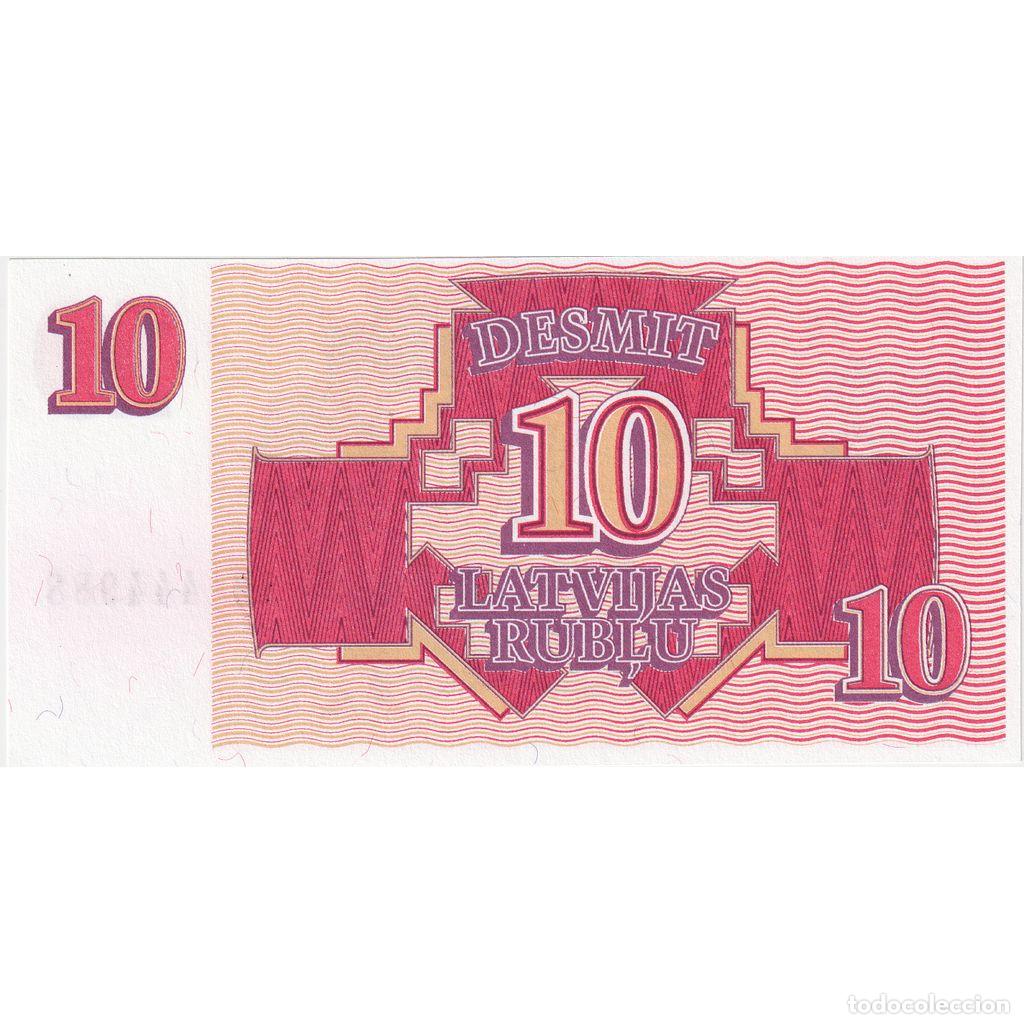 Billetes extranjeros: [#232356] 10 Rublu, 1992, Letonia, KM:38, UNC - Foto 2