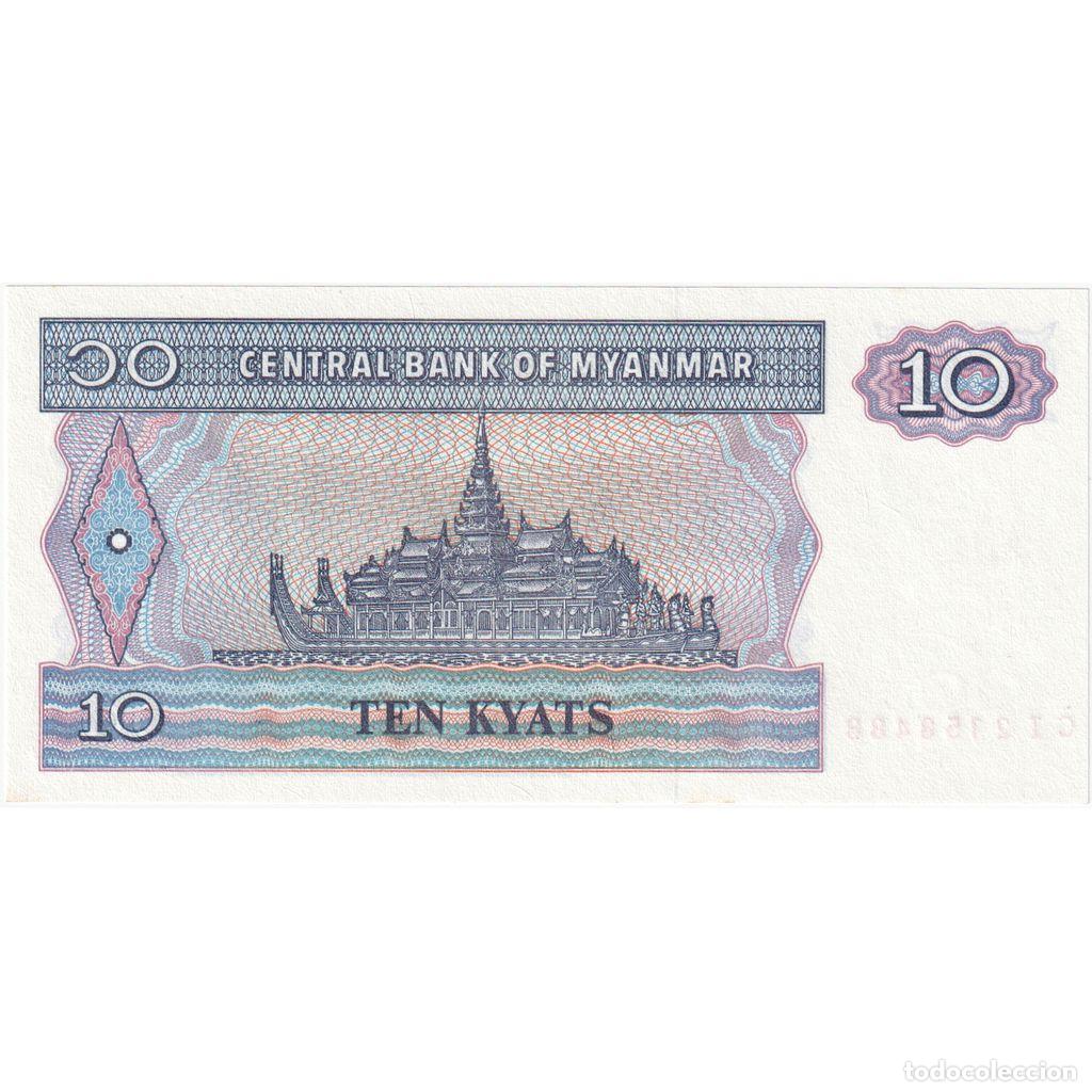 Billetes extranjeros: [#196816] Myanmar, 10 Kyats, UNC - Foto 2