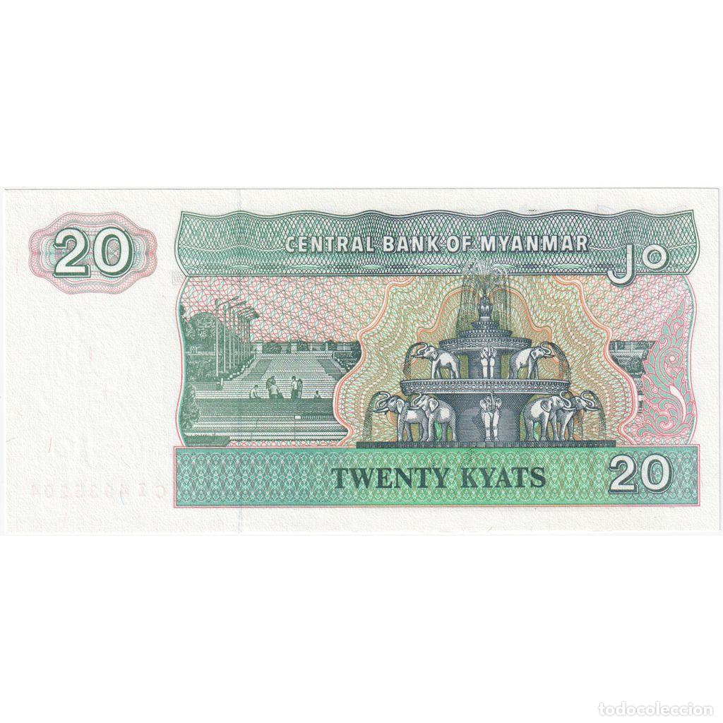 Billetes extranjeros: [#196817] Myanmar, 20 Kyats, UNC - Foto 2