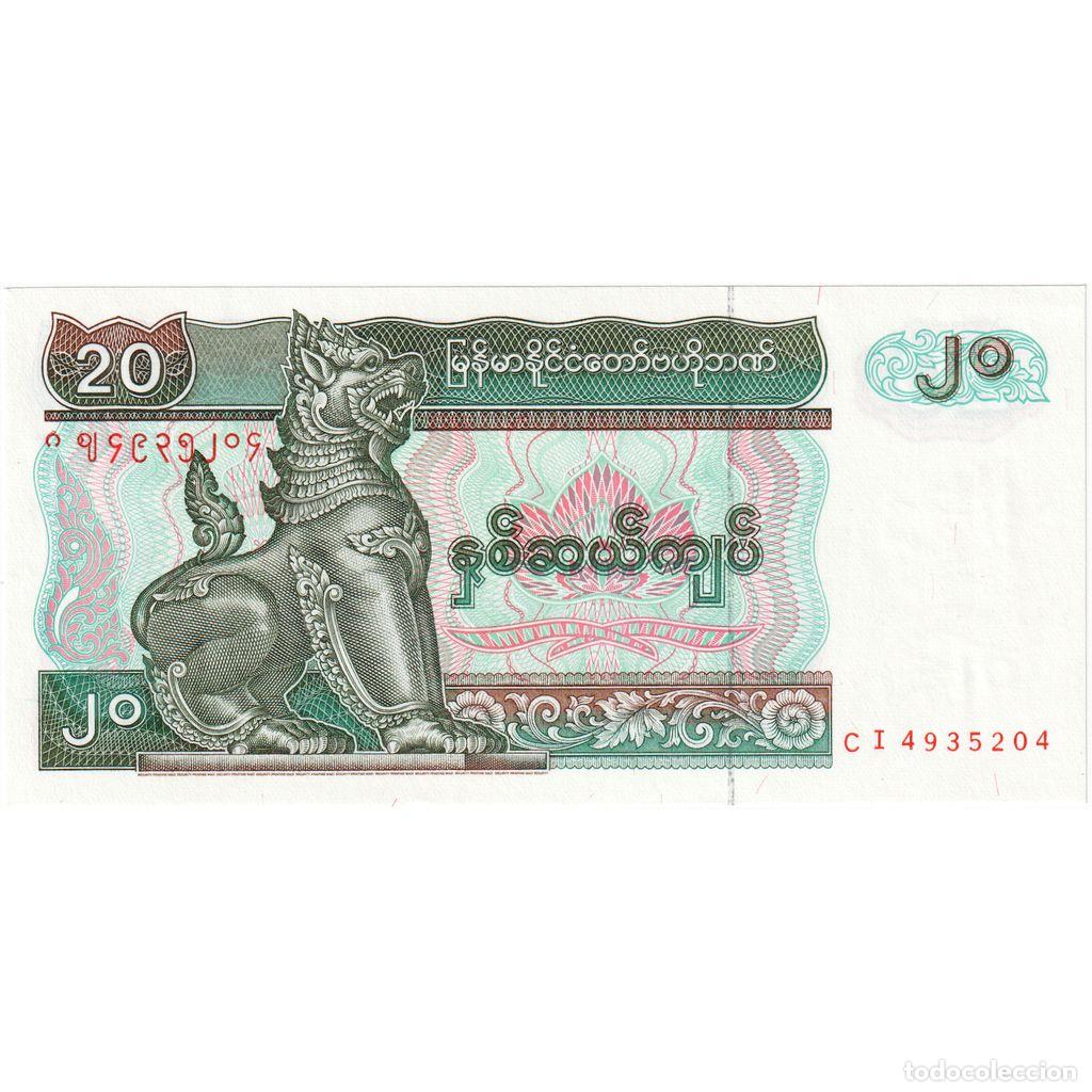 Billetes extranjeros: [#196817] Myanmar, 20 Kyats, UNC - Foto 1