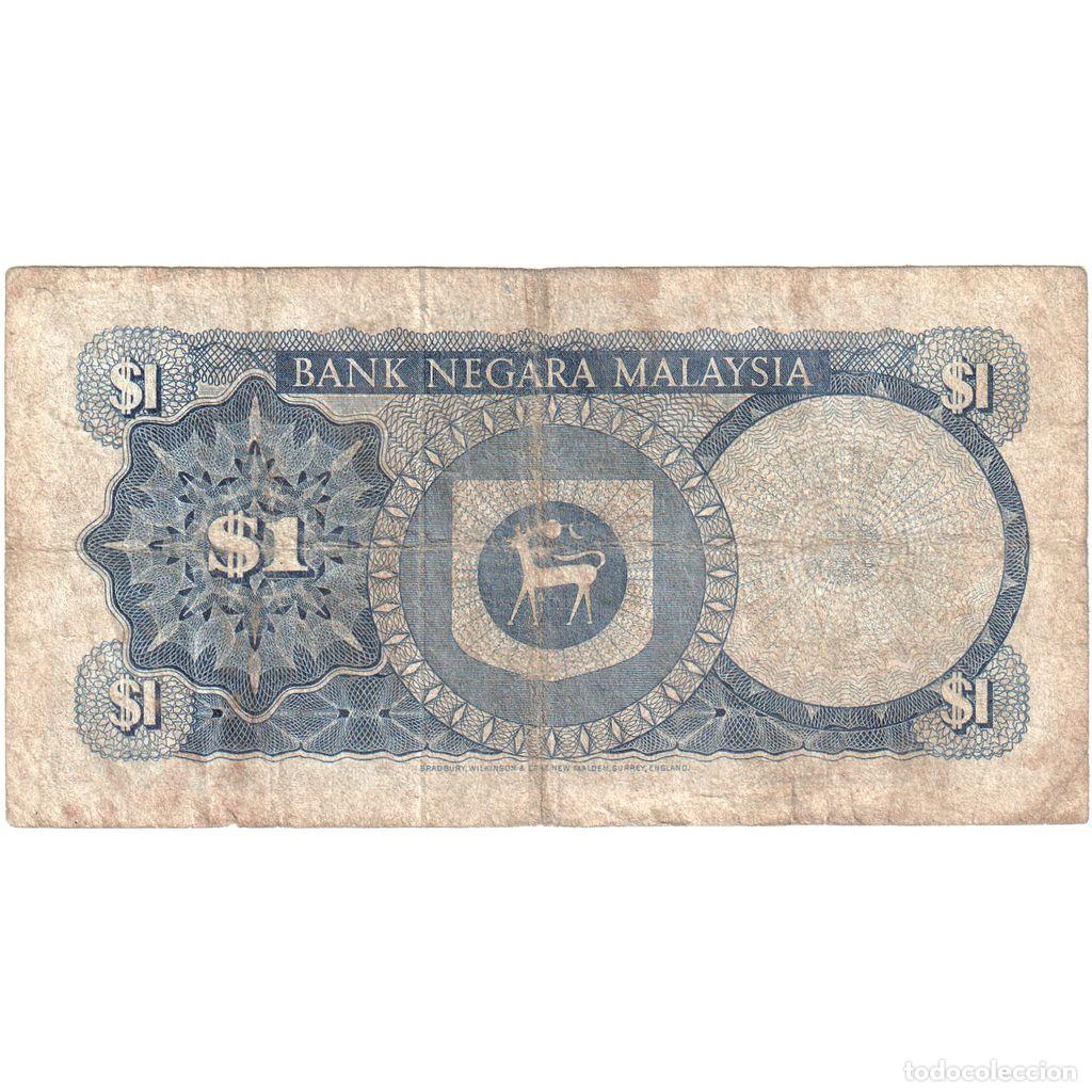Billetes extranjeros: [#196837] Malasia, 1 Ringgit, UNDATED (1967-72), BC - Foto 2