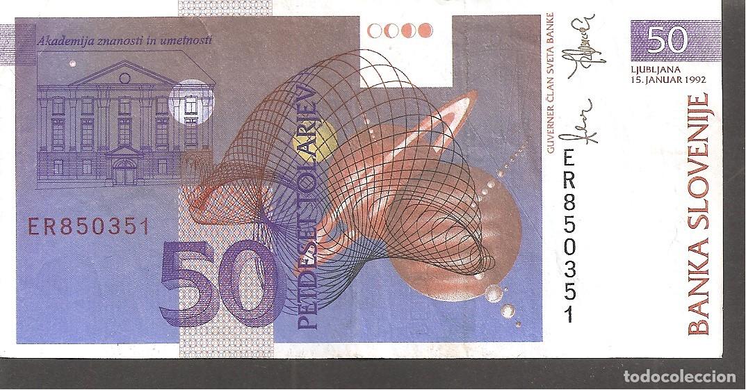 Billetes extranjeros: ESLOVENIA 50 TOLARJEV 1992 - Foto 2