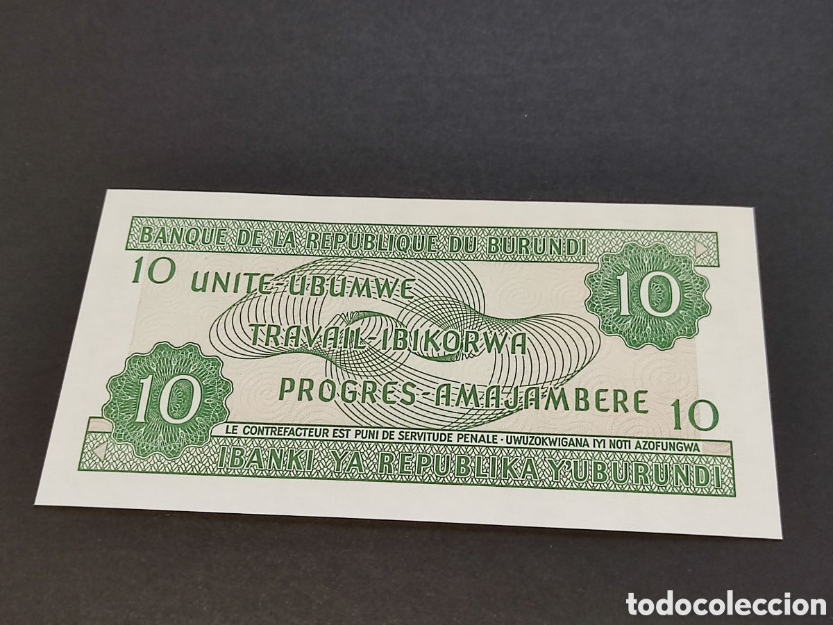 Billetes extranjeros: Billetes del Mundo Burundi - Foto 2