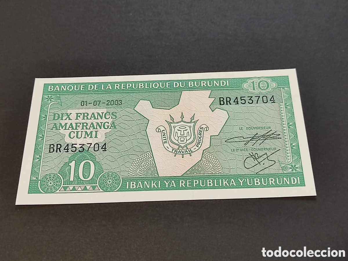 Billetes extranjeros: Billetes del Mundo Burundi - Foto 1