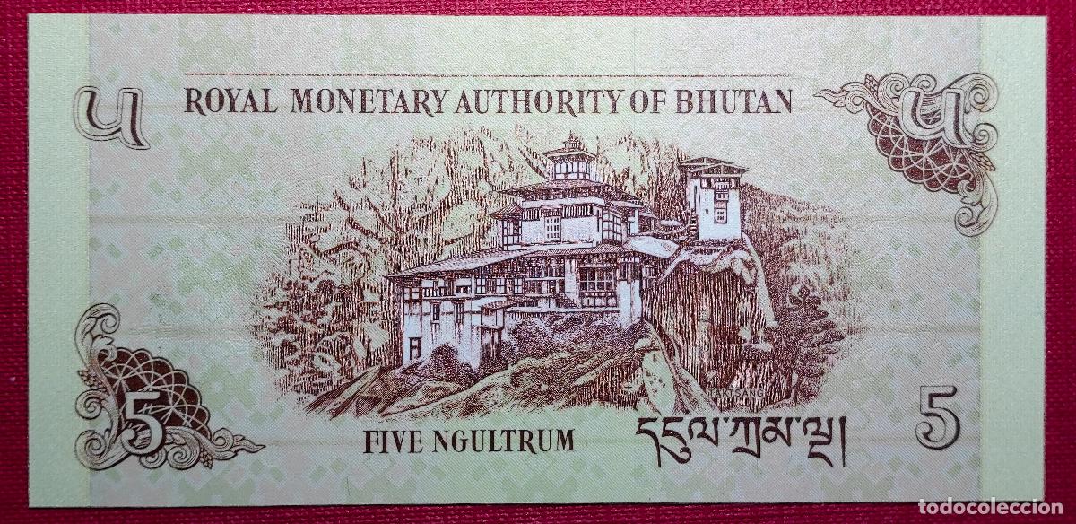 Billetes extranjeros: BILLETE BHUTAN 5 NGULTRUM 2011 SIN CIRCULAR - Foto 2