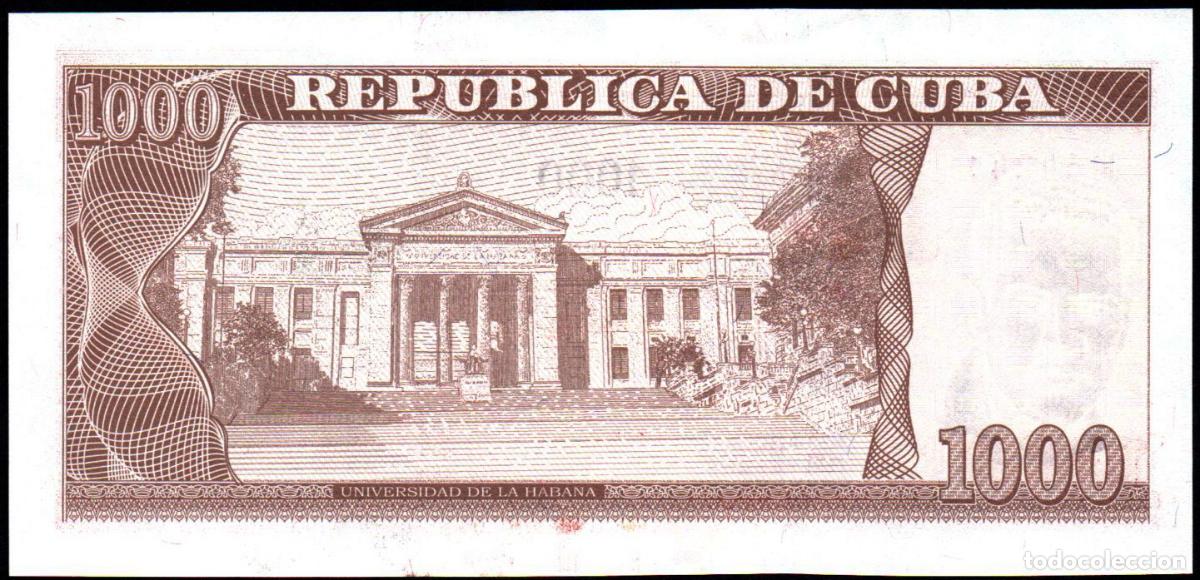 Billetes extranjeros: CUBA - 1000 PESOS 2023 - S/C - Foto 2